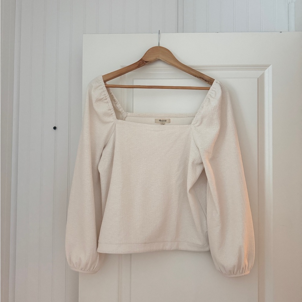 Madewell Cream Puff Sleeve Blouse